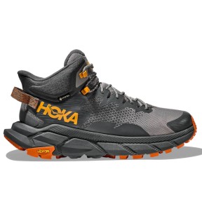 Hoka Trail Code Gore-Tex Men's Boots, Castlerock/Orange