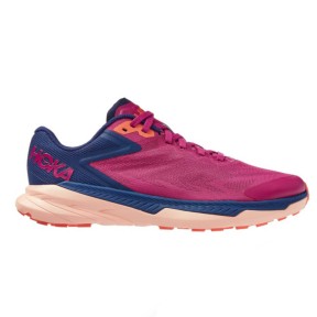 Hoka Zinal Women's Trail Running Shoes, Festival Fuchsia/Bellwether Blue