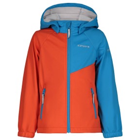 Icepeak Jenett KD Kids Softshell Jacket, Orange/Blue