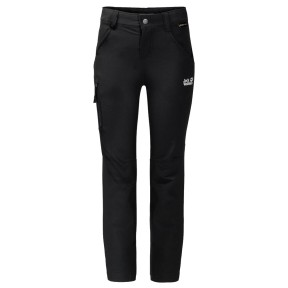 Jack Wolfskin Activate Kids Softshell Pants, Black