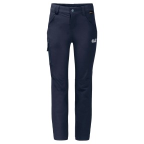 Jack Wolfskin Activate Kids Softshell Pants, Midnight Blue