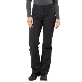 Jack Wolfskin Activate Thermic Women's Softshell Pants, Black