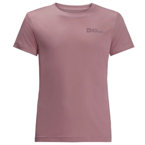 Jack Wolfskin Active Solid Kids T-Shirt, Ash Mauve