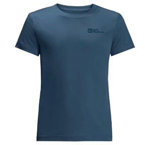 Jack Wolfskin Active Solid Kids T-Shirt, Dark Sea