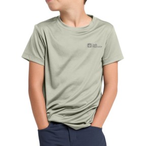 Jack Wolfskin Active Solid Kids T-Shirt, Mint Leaf