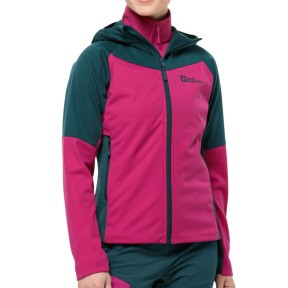 Jack Wolfskin Brisstal Hoody Men's Softshell Jacket, New Magenta