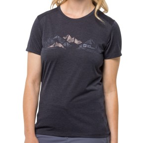 Jack Wolfskin Crosstrail Graphic Women's T-Shirt, Graphite