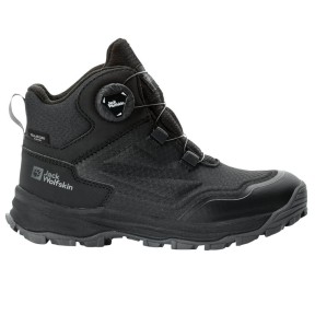 Jack Wolfskin Cyrox Texapore Dial Mid Kids Boots, Black