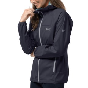 Jack Wolfskin Eagle Peak II, Graphite | Sieviešu Softshell Jaka