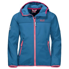 Jack Wolfskin Fourwinds Kids Softshell Jacket, Wave Blue