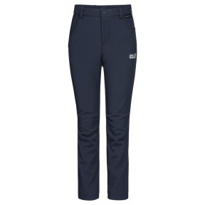 Jack Wolfskin Fourwinds Kids Softshell Pants, Night Blue