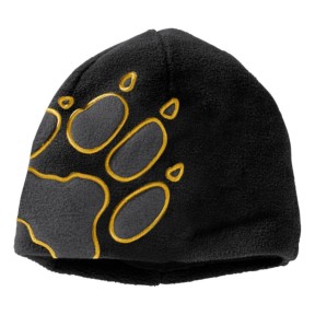 Jack Wolfskin Front Paw Hat Kids, Black