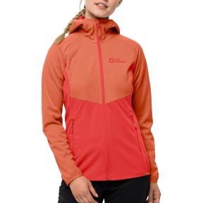 Jack Wolfskin Go Hike Women's Softshell Jacket, Tango Orange