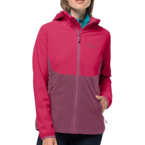 Jack Wolfskin Go Hike Women's Softshell Jacket, Violet Quartz