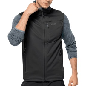 Jack Wolfskin Highest Peak Softshell Vest Men's, Black