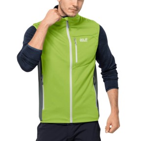 Jack Wolfskin Highest Peak Softshell Vest Men's, Lime