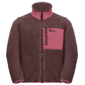 Jack Wolfskin Ice Curl Kids Fleece Jacket, Boysenberry