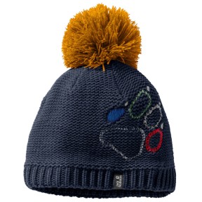 Jack Wolfskin Paw Knit Kids Hat, Night Blue