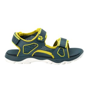 Jack Wolfskin Taraco Kids Beach Sandals, Green/Light Green