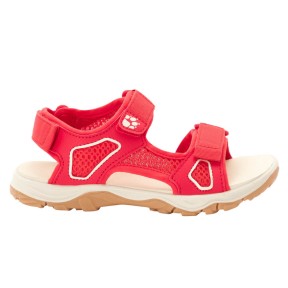 Jack Wolfskin Taraco Kids Beach Sandals, Red