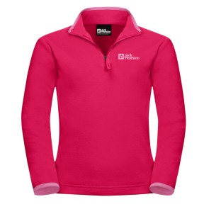 Jack Wolfskin Taunus Halfzip Kids Fleece, Pink Dahlia