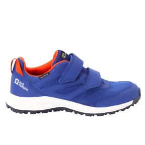 Jack Wolfskin Woodland Texapore Low VC Kids, Dark Blue/Orange