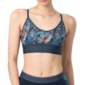 Kari Traa Var Printed Sports Bra, Royal