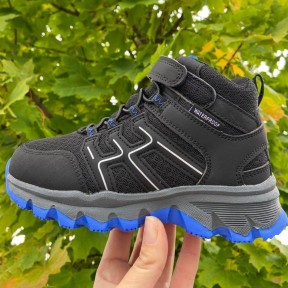 2469 Hiker Mid Kids Shoes, Black/Blue