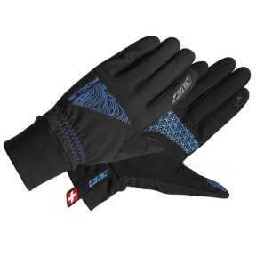 KV+ Focus XC Ski Gloves, Black/Blue