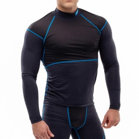 KV+ Julier Men's Baselayer, Black/Petrol