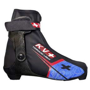 KV+ Tornado Light Skate Ski Boots, Black/Blue/Red