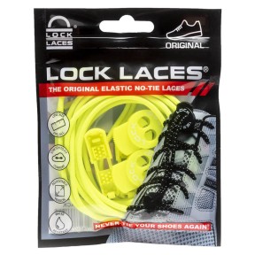 Lock Laces No Tie Shoelaces, Neon Yellow