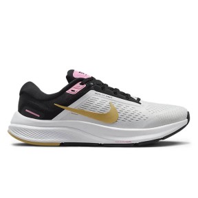 Nike Air Zoom Structure 24 Women's, White/Black/Wheat Gold