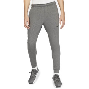 Nike Dri-FIT Men's Tapered Training Trousers, Charcoal Heather/Black