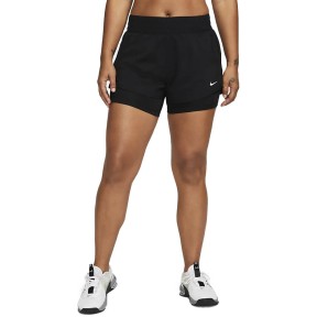 Nike Dri-FIT One Women's Mid-rise 8cm 2-in-1 Shorts, Black