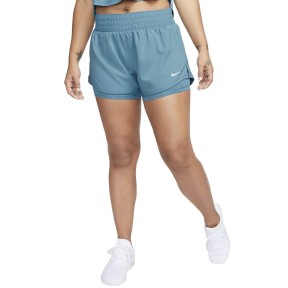 Nike Dri-FIT One Women's Mid-rise 8cm 2-in-1 Shorts, Noise Aqua