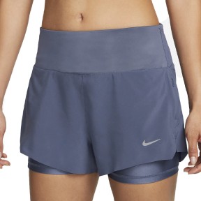 Nike Dri-FIT Swift 2-in-1 Women's Running Shorts, Diffused Blue