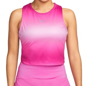 Nike Dri-FIT Swoosh Women's Cropped Running Tank Top, Pink