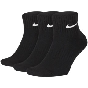 Nike Everyday Cushion Ankle Socks, 3 Pairs, Black
