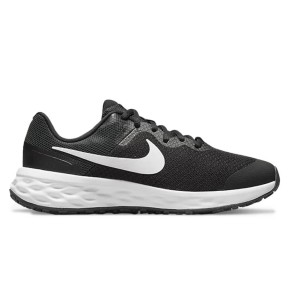 Nike Revolution 6 Kids Shoes ( GS ), Black/Dark Smoke Grey/White