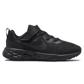 Nike Revolution 6 (PSV) Kids Shoes, Black/Dark Smoke Grey