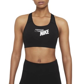 Nike Swoosh Women's Medium-Support Sports Bra, Black