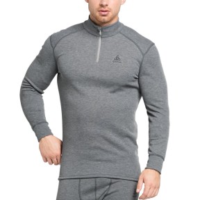 Odlo Active Warm Eco HZ Men's Turtleneck Baselayer Top, Grey