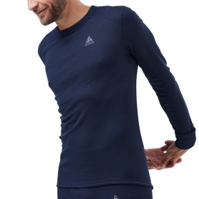 Odlo Active Warm Eco Men's LS Baselayer Top, dark sapphire