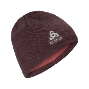 Odlo The Ceramiwarm Pro Mid Gage Hat, decadent chocolate/roan rouge