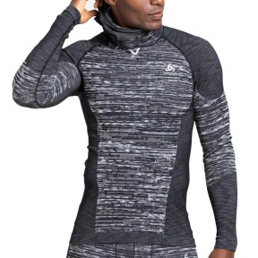 Odlo The Blackcomb ECO Men's Long Sleeve With Facemask, Black