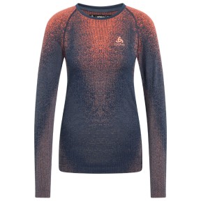 Odlo The Blackcomb Women's Base Layer Crew, India Ink