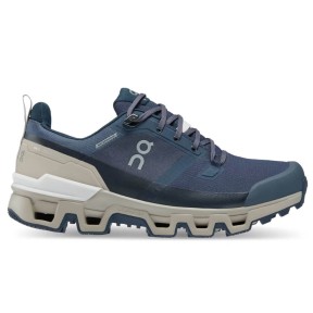 On Cloudwander Waterproof Women's Hiking Shoes, Navy/Desert