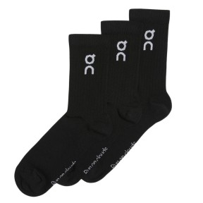 On Logo Sock 3-Pack, Black