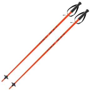 One Way High Junior Alpine Poles, Flame